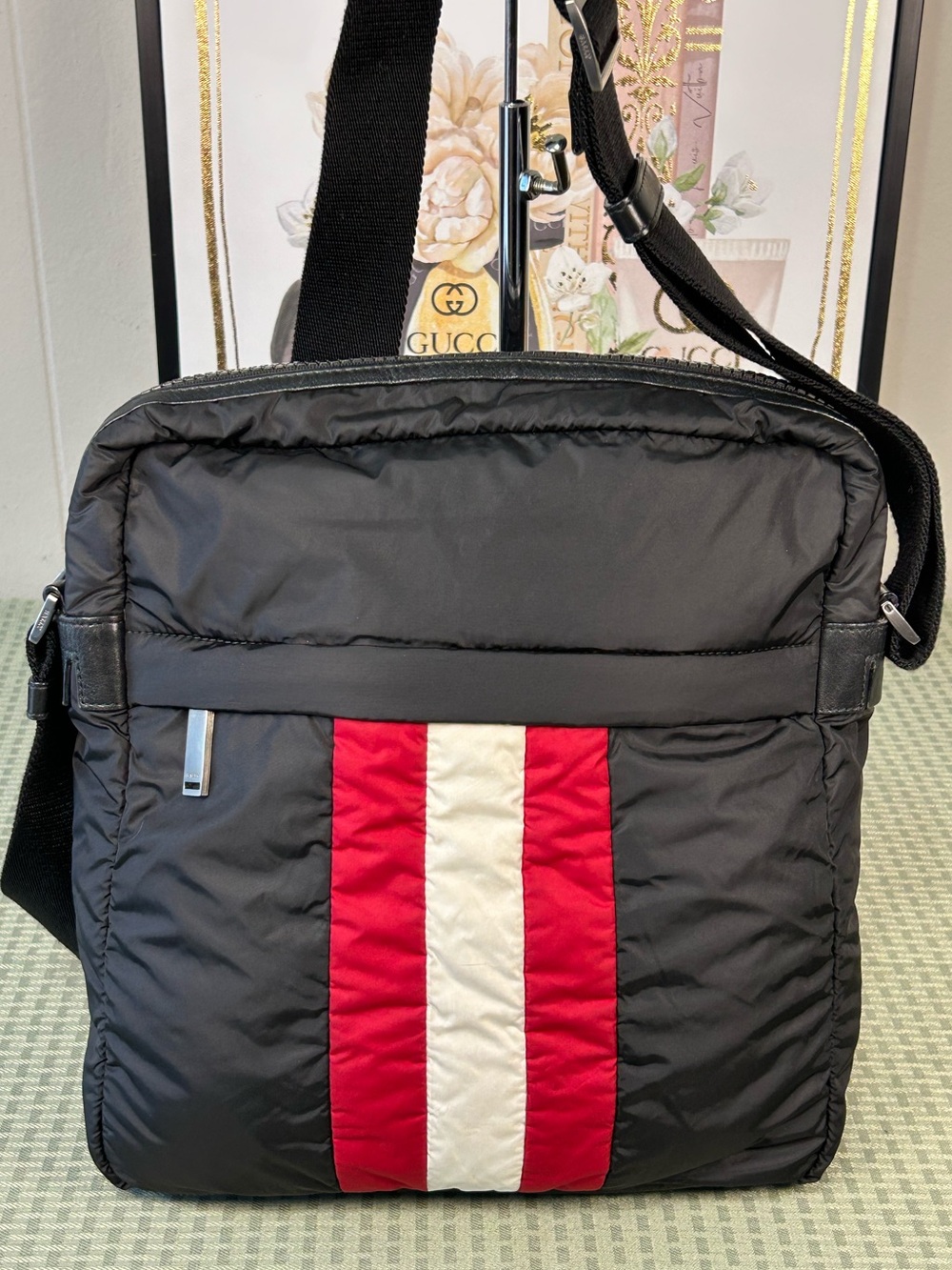 BALLY Striped Puffer Shoulder/Crossbody Bag 😍❤️‍🔥